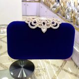 Velvet Rhinestones Crown Design Bag Bags Handbags A501223