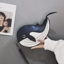 Fashion Cute Whale Pu Leather Bag Bags Handbags 1808245137923