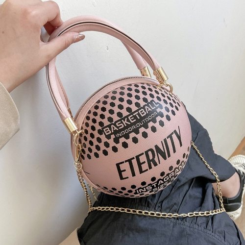 Fashion Basketball  Letter Pattern Chain Casual Bag Bags Handbags YHXY6700124#