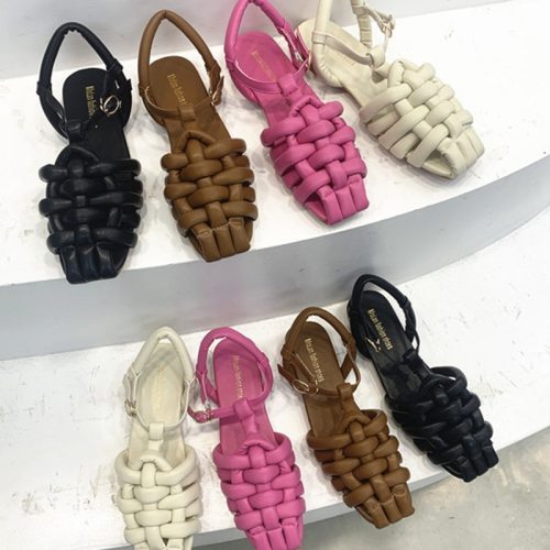 Fashion Flat Comfort Casual Outside Weave Female Sandal Sandals MOLAN A99-1