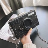 Fashion Diamond Crystal Camera Shape Bag Bags Handbags HC808091