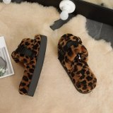 Fashion Flat-soled Sheepskin Wool All-in-one Thick-soled Fur Slipper Slippers Slide Slides