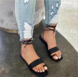 Women Square Headgear Toe ring Strap Roman Sandal Sandals Slides 496