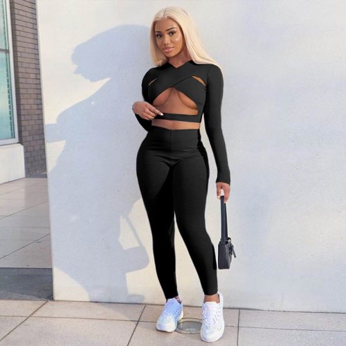 Sexy 2 Piece Set Bodysuit Bodysuits Outfit Outfits  K21S04311