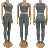 Sexy Two Piece Set Yoga Suits Jogging Suits Tracksuit Tracksuits Outfits DN8621