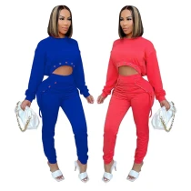 Fashion 2 Piece Set Tracksuit Tracksuits L5249