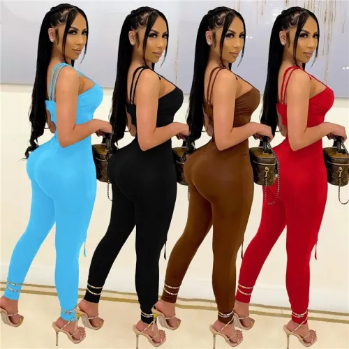Fashion Cross Lace Up Bodysuit Bodysuits Outfit Outfits JP1050