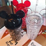 Summer Mickey Ice Crack Straws Water Cup Cups