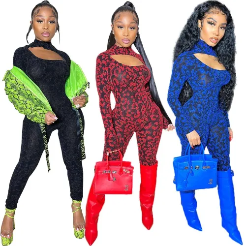 Turtleneck Zippers High Elasticity Glossy Bodysuit Bodysuits Outfit Outfits AJ4332