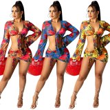 Sexy Cutubly Print Bathing Suit Swimsuit Swimsuits X5240