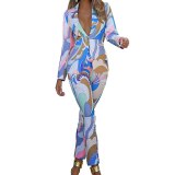 Fashion Printed Elegant 2 Piece Set Bodysuit Bodysuits Outfit Outfits ZL1376