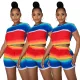 Fashion Print 2 Two Piece Set Loose Bodysuit Bodysuits Outfit Outfits L8605