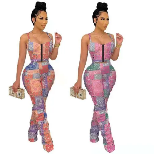 Sexy Print Strap Bodysuit Bodysuits Outfit Outfits GT88688
