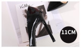 Fashion Sexy The Pointed Toe Spring/Autumn 11cm Solid High Heels 666-5162