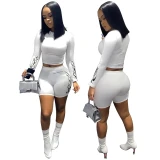 2 Piece Solid Color Sexy Bodysuit Bodysuits Outfit Outfits H1869