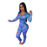 Fashion Print Sweet Low Neck Bodysuit Bodysuits Outfit Outfits H222