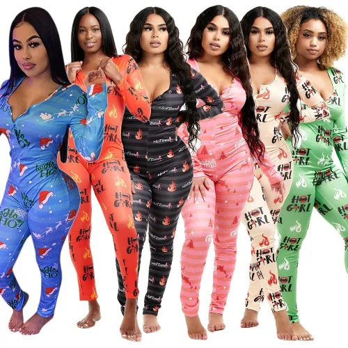 Fashion Print Sweet Low Neck Bodysuit Bodysuits Outfit Outfits H222