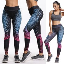 Women 3D Print High Waist Yoga Pant Pants 3021