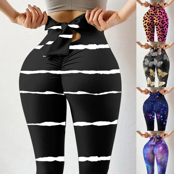 Women Printing High Waist Strethcy Fitness Leggings Yoga Pants 808899