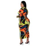 Sexy Fashion O Neck Long Sleeve Skinny Long Dress Dresses S0195