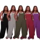 Fashion Pure Color Strapless Sleeveless Sexy Bodysuit Bodysuits Outfit Outfits QS51038