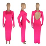 Sexy Backless Bodycon Maxi Dress Dresses AB6660