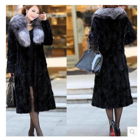 9XL Winter And Autumn Long Section Turn Down Collar Man-Made Fur Coats