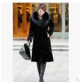 9XL Winter And Autumn Long Section Turn Down Collar Man-Made Fur Coats