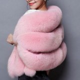 Women Bridal Shawl Faux Fur Wrap Coats