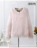 Women Fluffy Warm Long Sleeve Autumn Winter  Furry Fur Coats 1888