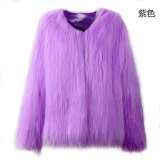 Women Fluffy Warm Long Sleeve Autumn Winter  Furry Fur Coats 1888