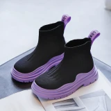 Casual Fashion Girls Boys High Top Mesh Sneakers Children Boots BN-16677