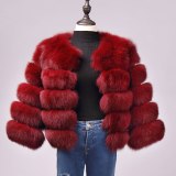 Fashion Elegant Thick Warm Outerwear Fake Fur Jacket Coats