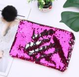 Fashion Handbag Reversible Sequins Glitter Make Up Cosmetic Bags XW-001526