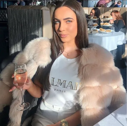Fashion Women Fluffy Faux Leather Chunk Fur Coats