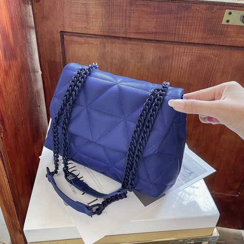 Casual Women Soft Pu Leather Purses and Chain Shoulder Handbags 69-123748