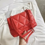 Casual Women Soft Pu Leather Purses and Chain Shoulder Handbags 69-123748