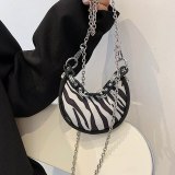 Fashion Zebra Pattern Dumpling Shoulder Bag Bags Handbags 164-117384