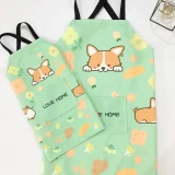 Cotton Cartoon Kids Adult  Apron Waterproof Kitchen Cooking Aprons