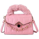 Fashion Acrylic Chains Crossbody  Luxury Faux Fur Bag Bags Handbags Z066778