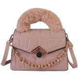 Fashion Acrylic Chains Crossbody  Luxury Faux Fur Bag Bags Handbags Z066778