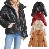 Fashion Imitation Leather Cotton Warm Casual Jacket Coats GWF65315-69852Z82233D