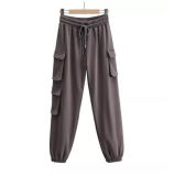 Casual Wide Leg High Waist Sports Pant Pants