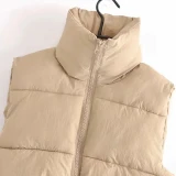 Fashion Solid Color Outwear Vintage Vest Jackets