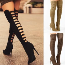 Fashion Frosted Leather Knee High Boots wyy202001020213