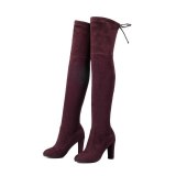 Sexy High Heels Over The Knee Strectch Fabric Boots S-15667