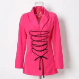 Fashion Slim Bandage Solid Color Blazer Coats VJA8356677