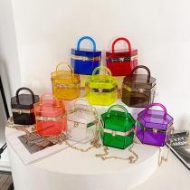 Fashion PVC  Acrylic Transparent Tote Box Bag Handbags 50-3243