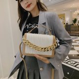 Fashion Fold Shoulder Retro Simple Hit Color Chain Bags 88-929310