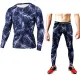 Men’s Tight Long Sleeves Shirts Leggings Sport Suit Compression Shirt Pants Set A-2493104